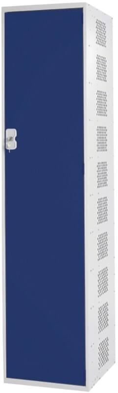 LINK51 Steel Locker 1 Door Key lock 300 x 450 x 1,800 mm Blue, Grey
