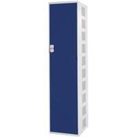 LINK51 Steel Locker 1 Door Key lock 300 x 450 x 1,800 mm Blue, Grey