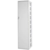 LINK51 Steel Locker 1 Door Key lock 300 x 450 x 1,800 mm Grey