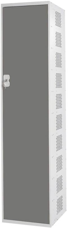 LINK51 Steel Locker 1 Door Key lock 300 x 450 x 1,800 mm Grey
