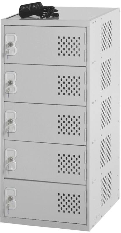 LINK51 Steel Locker 1 Door Key lock 450 x 450 x 900 mm Grey