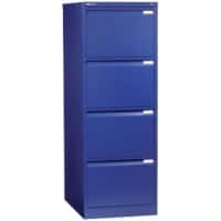 Bisley Filing Cabinet with 4 Lockable Drawers 1643 470 x 620 x 1310mm Blue