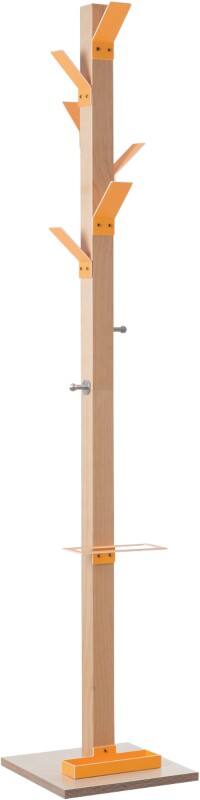 meet powered by PAPERFLOW Coat Stand PECPP.05 350 x 350 x 1800mm Orange