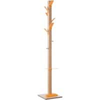 Paperflow Coat Stand PECPP.05 350 x 350 x 1800mm Orange