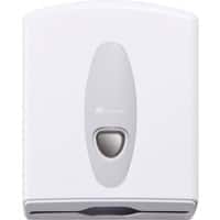 DCPHTW Hand Towel Dispenser Plastic Lockable White