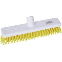 Robert Scott Broom Head Yellow Bristles, White Soft Head