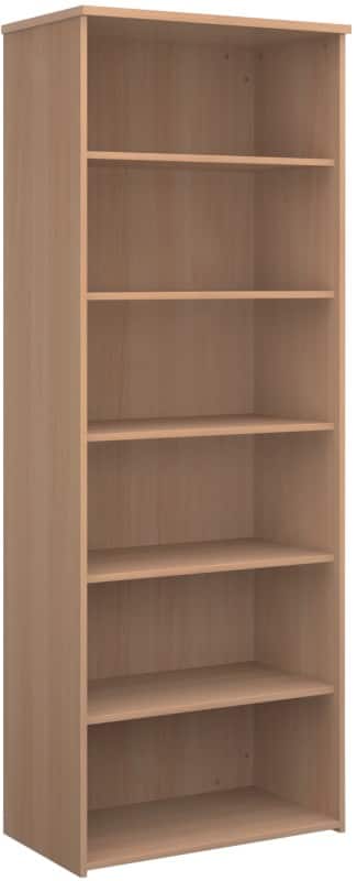 Dams International MFC (Melamine Faced Chipboard) Bookcase 5 Shelves 800 x 470 x 2,140 mm Beech