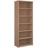 Dams International Bookcase with 5 Shelves R2140B 800 x 470 x 2140 mm Beech