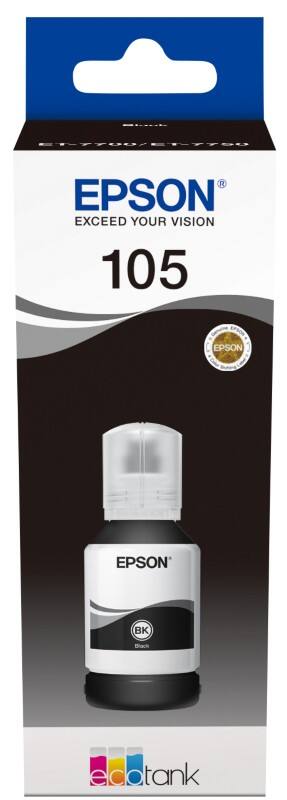 Epson 105 Original Ink Bottle C13T00Q140 Black 140 ml