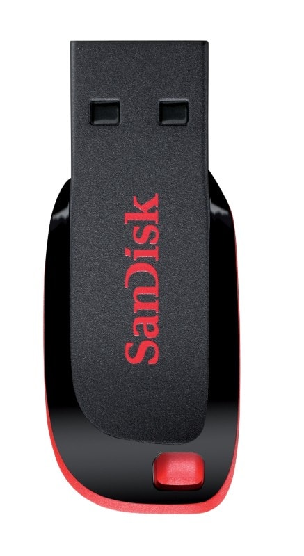 SanDisk USB 2.0 Flash Drive Cruzer Blade 32 GB Black, Red