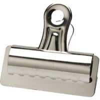 Viking Bulldog Clips 75 mm Silver Pack of 12