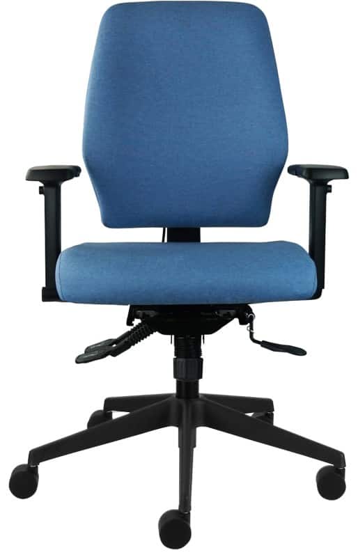 Energi-24 Office Chair Basic Tilt Fabric 3D Armrest Height-Adjustable Seat Blue 150 kg Universal