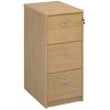 Filing Cabinet Deluxe Executive with 3 Drawers Lockable 480 x 655 x 1045mm Oak