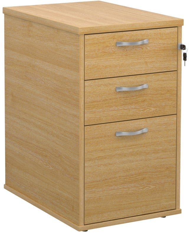 Dams International Desk End Pedestal with 3 Lockable Drawers Wood R25DH6O 426 x 600 x 725 mm