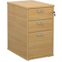 Dams International Desk End Pedestal with 3 Lockable Drawers Wood R25DH6O 426 x 600 x 725 mm