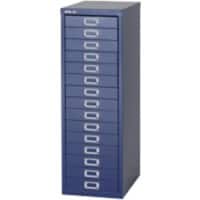 Bisley Filing Cabinet with 15 Drawers H3915NL 280 x 380 x 860mm Blue