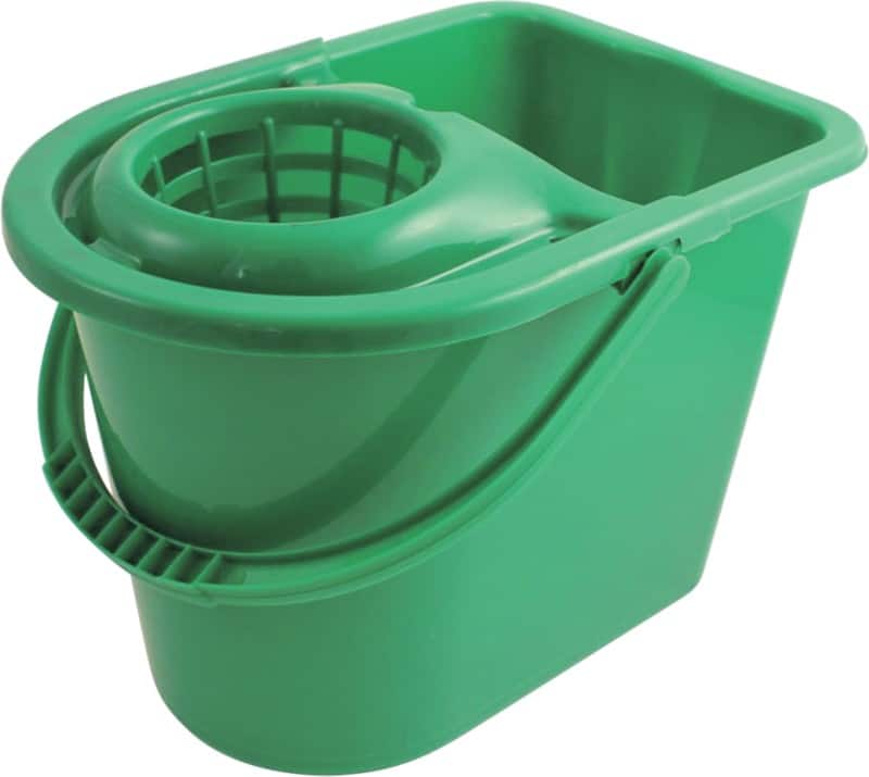 Bentley Bucket with Wringer Plastic Green 15L