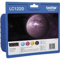 Brother LC1220 Original Ink Cartridge Black, Cyan, Magenta, Yellow Pack of 4 Multipack