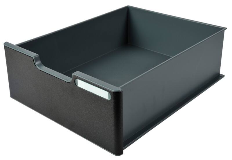 Exacompta ECOBlack Drawer Unit A4+ Plastic Dark Grey 28.5 x 34.5 x 11 cm
