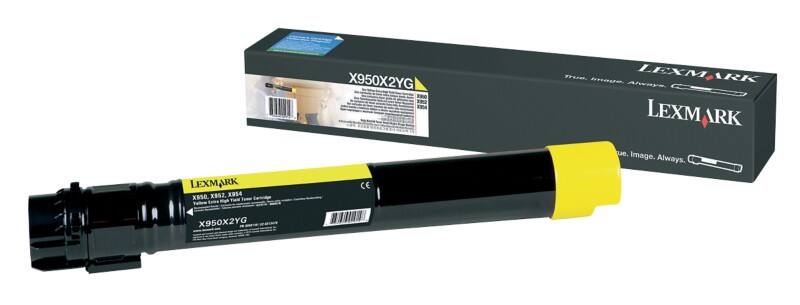 Lexmark Original Toner Cartridge X950X2YG Yellow