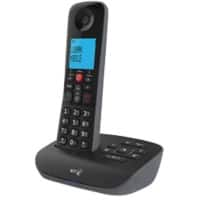 BT Essential Single Cordless Telephone with answering machine Single Black