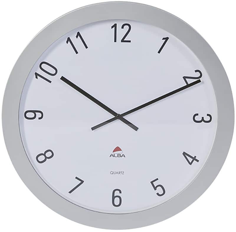 Alba Analog Wall Clock HORGIANT 60 x 5cm Silver Grey