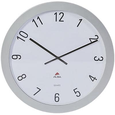 Alba Analog Wall Clock HORGIANT 60 x 5cm Silver Grey