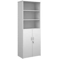 Dams International MFC (Melamine Faced Chipboard) Combination Unit 5 Shelves 800 x 470 x 2,140 mm White