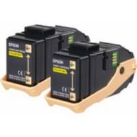 Epson 0606 Original Toner Cartridge C13S050606 Yellow Duopack Pack of 2