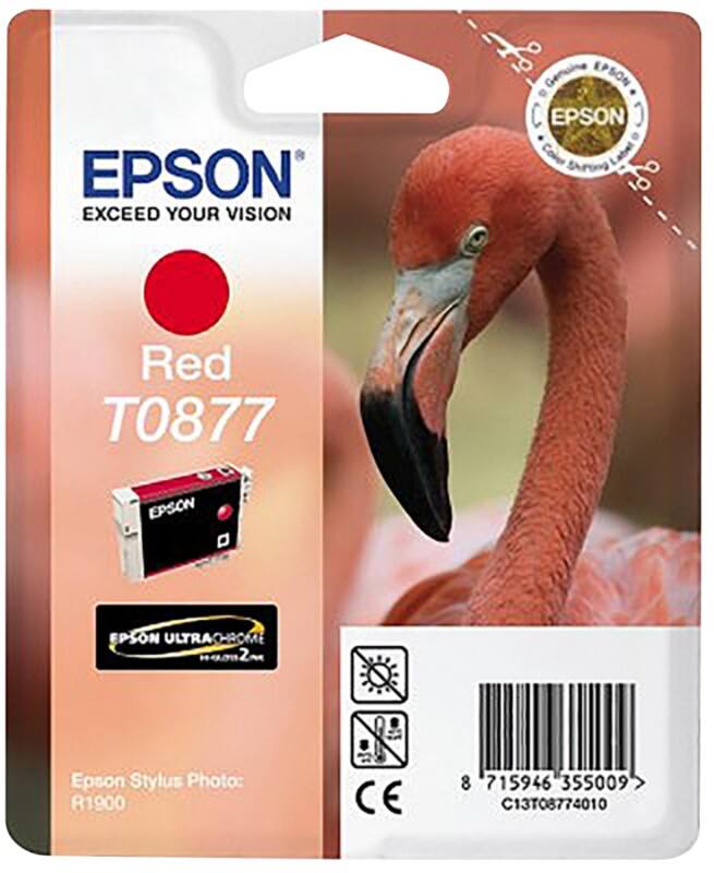 Epson T0877 Original Ink Cartridge C13T08774010 Red