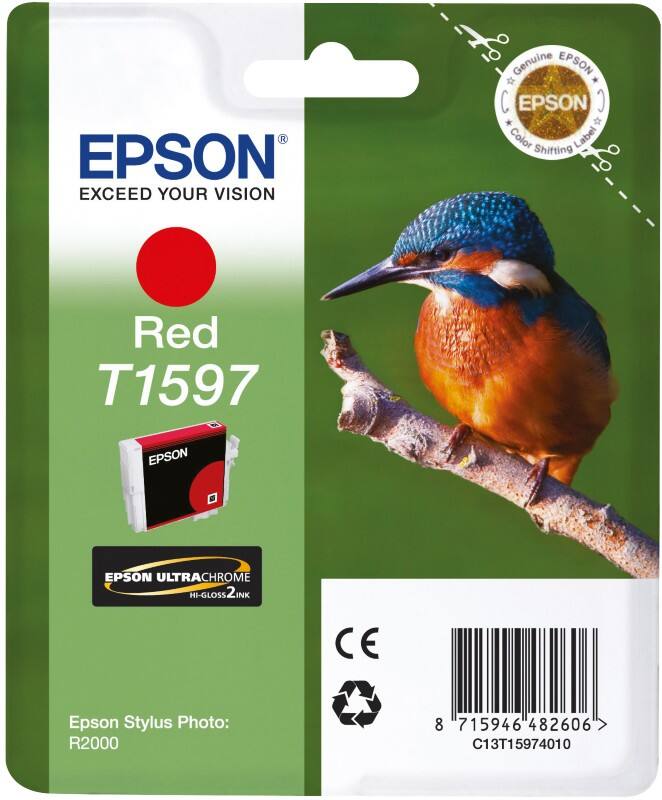 Epson T1597 Original Ink Cartridge C13T15974010 Red