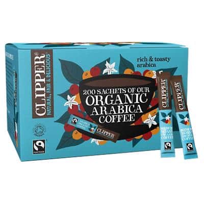 Clipper Organic Arabica Instant Coffee Sachets Freeze Dried Pack of 200