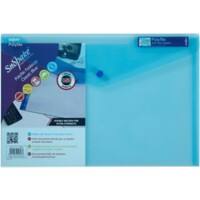 Snopake Polyfile Document Wallet 11151 A4+ PP (Polypropylene) 35.5 (W) x 24 (H) cm Blue Pack of 5