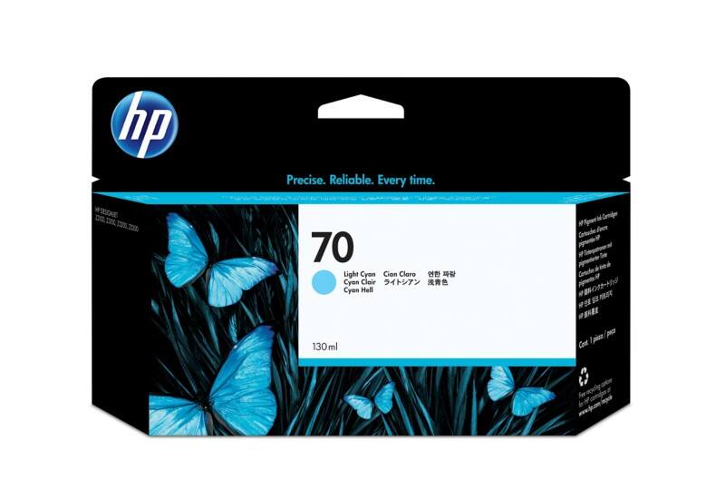 HP 70 Original Ink Cartridge C9390A Light Cyan