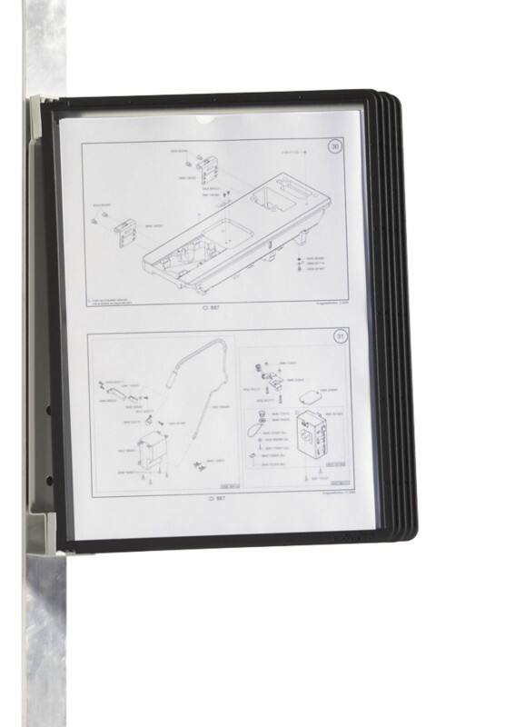 DURABLE Vario Display Panel System 5 Panels A4 PP (Polypropylene), Metal Black