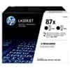 HP 87X Original Toner Cartridge CF287XD Black Pack of 2 Duopack