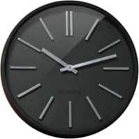 Orium by CEP Analog Wall Clock 11045 35 x 4.8cm Black & Silver