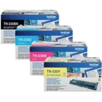 Brother TN-230BK/C/Y/M Original Toner Cartridge Black, Cyan, Magenta, Yellow Pack of 4 Multipack