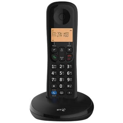 BT Everyday Cordless Telephone Black