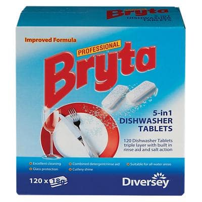 Bryta Professional Dishwasher Tablets 5 in 1 Pack of 120