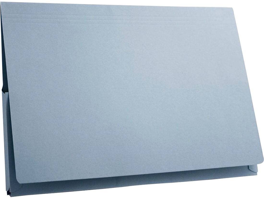 Guildhall Document Wallet PW3-BLUZ Folio Manila Landscape 35.6 (W) x 25.4 (H) cm Blue Pack of 50