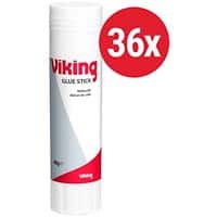 Viking Glue Stick 40 g Transparent Pack of 36