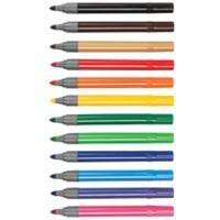 BiC Intensity Felt Tip Colouring Pens Assorted Ink Colours 0.9mm Nib Pack  Of 24