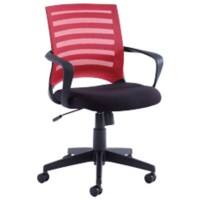 Vega Red mesh back operator chair