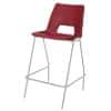 Advanced Furniture Counter Stool with White Frame Harmony Red Pack of 4