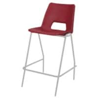 Advanced Furniture Counter Stool with White Frame Harmony Red Pack of 4