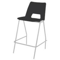 Advanced Furniture Counter Stool with White Frame Harmony Black Pack of 4