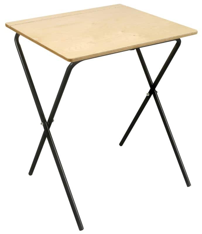 Proform Rectangular Exam Desk with Beech Coloured Top and Black Frame 600 x 550 x 725 mm Pack of 5