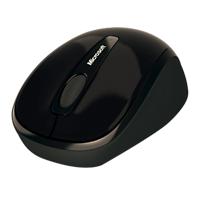 Microsoft Wireless Ergonomic Mouse Mobile 3500 Blue Track For Right and Left-Handed Users With USB-A Nano Receiver Black