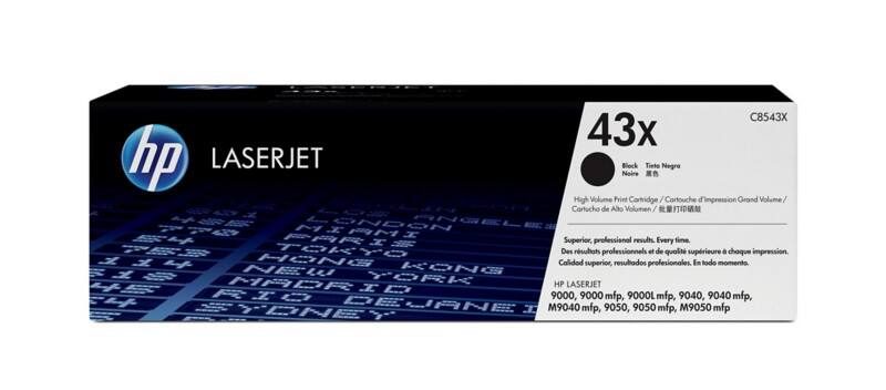 HP 43X Original Toner Cartridge C8543YC Black